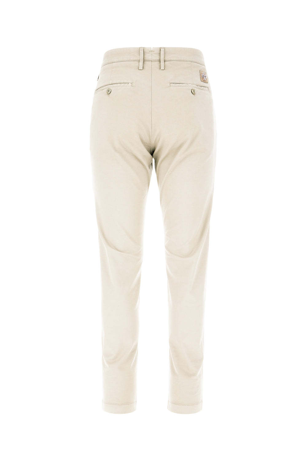 Jacob Cohen Stretch Cotton Blend Trousers With Pockets And Belt Loops In Neutral