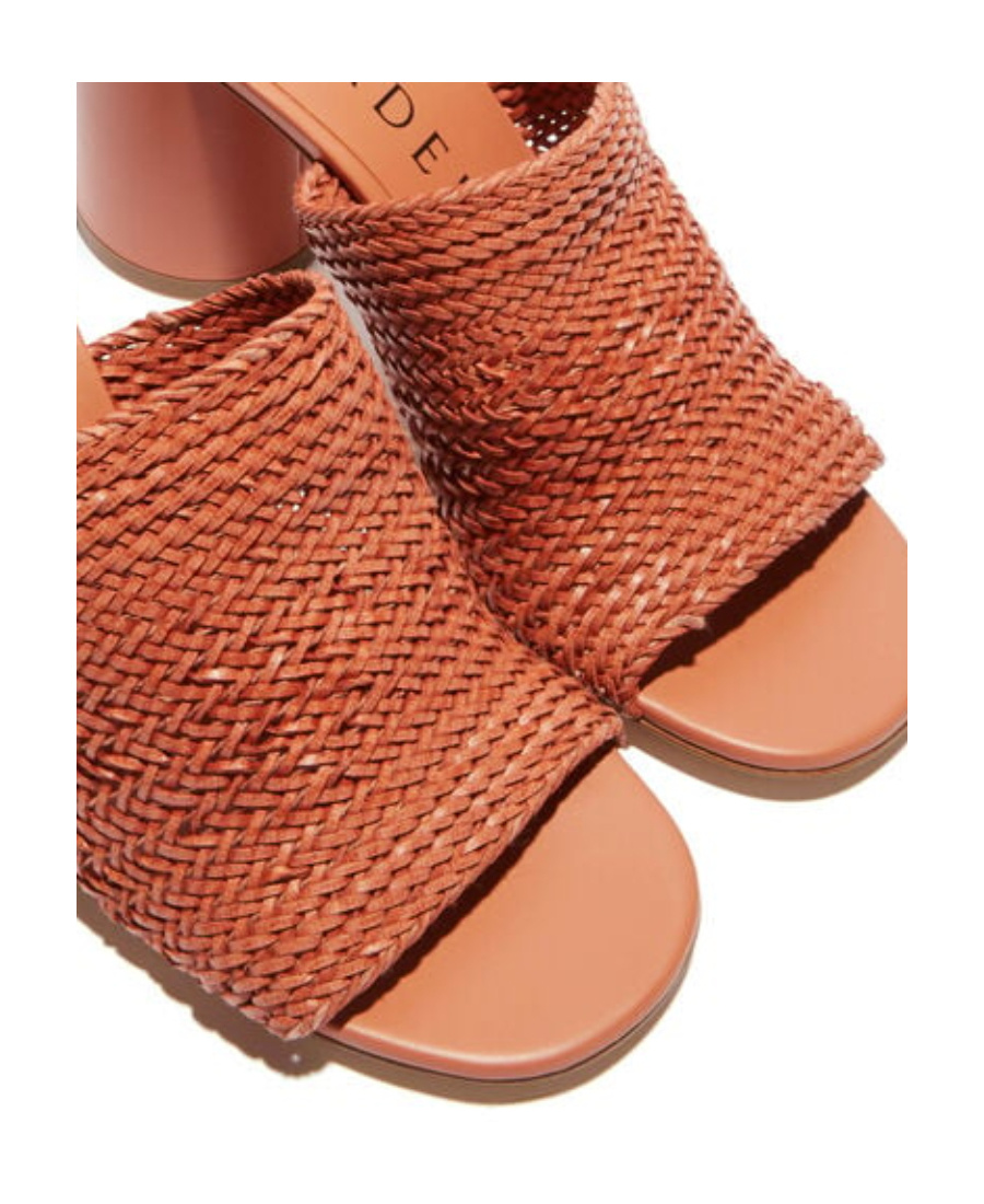 Casadei Logo High-heeled Sandals In Brown
