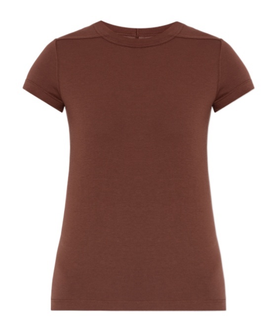 Shop Rick Owens Level Cropped T-shirt In Red