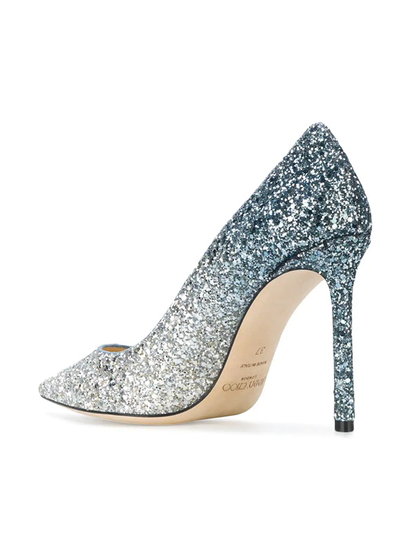 Jimmy Choo Romy Spring Onion Effect High Heels In Multicolor