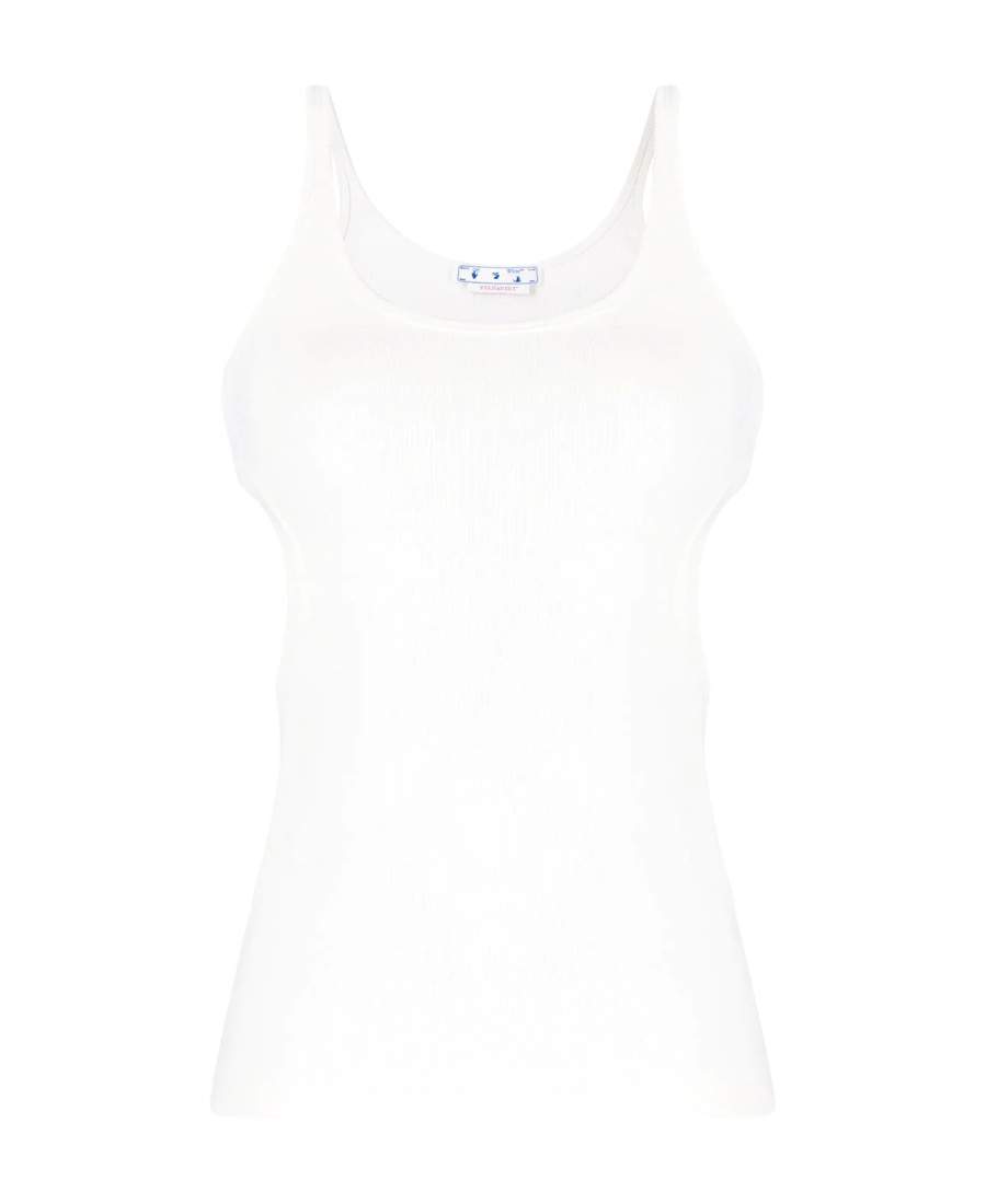 Off-white Cut-out Detailed Vest Top In White