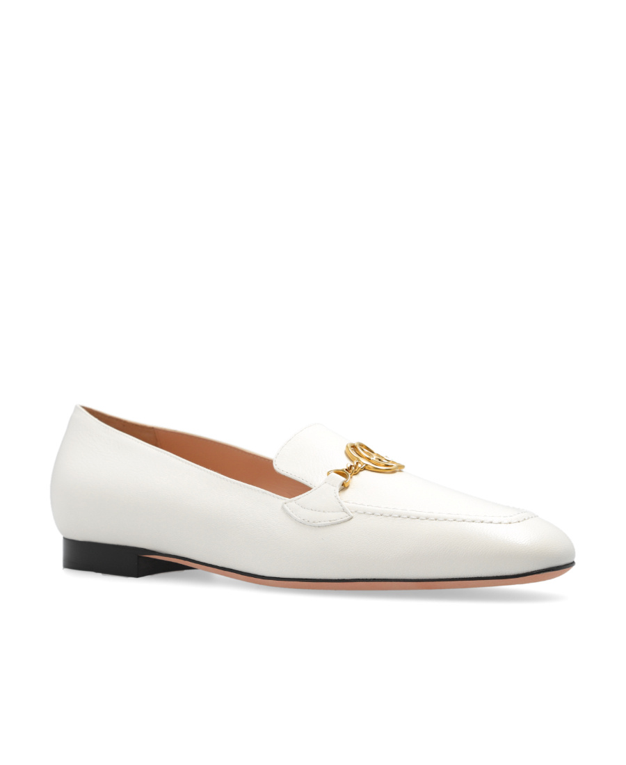 Bally O'brien Crocodile-embossed Loafers In White