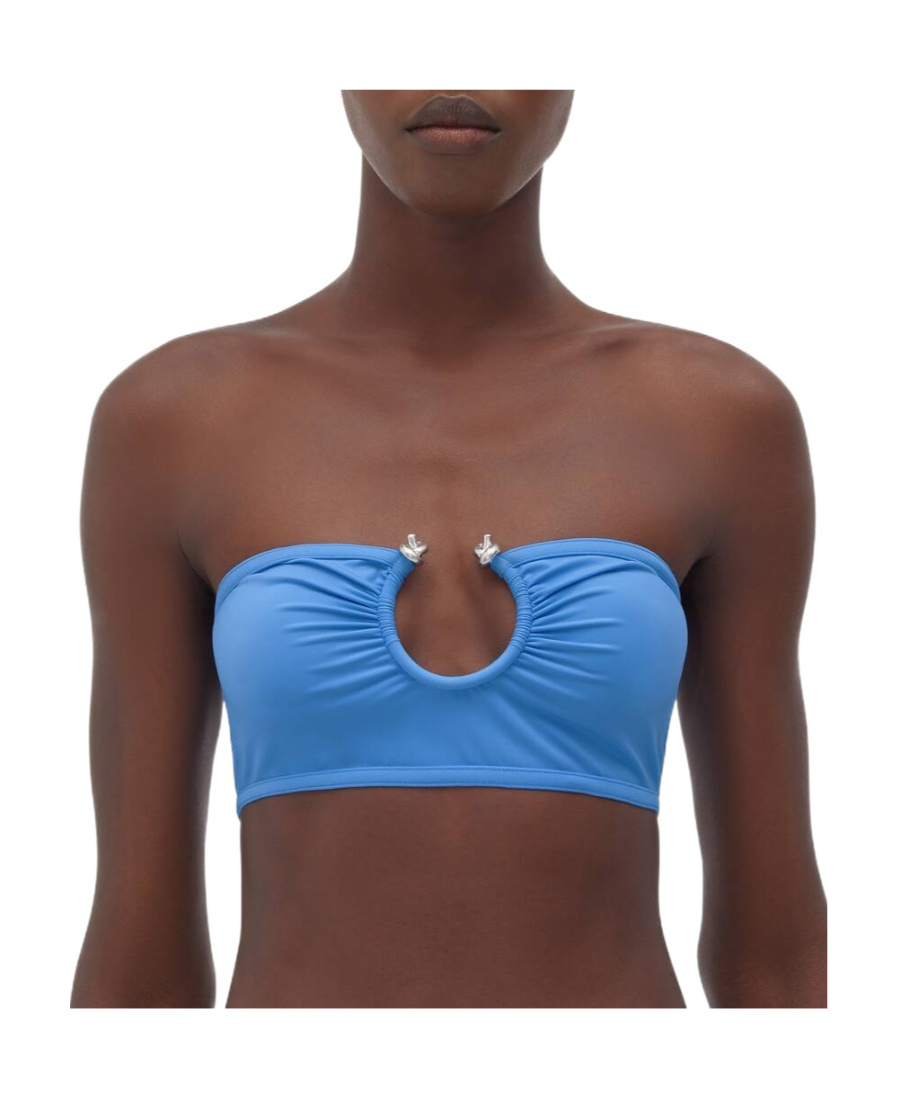Bottega Veneta Elastic Swimsuit Jacket With Knots In Green