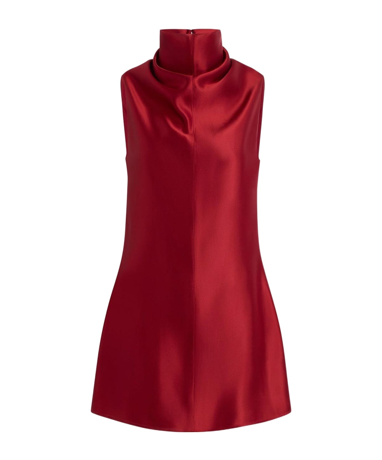 Khaite Womens Crimson Daria Sleeveless Woven Mini Dress In Red
