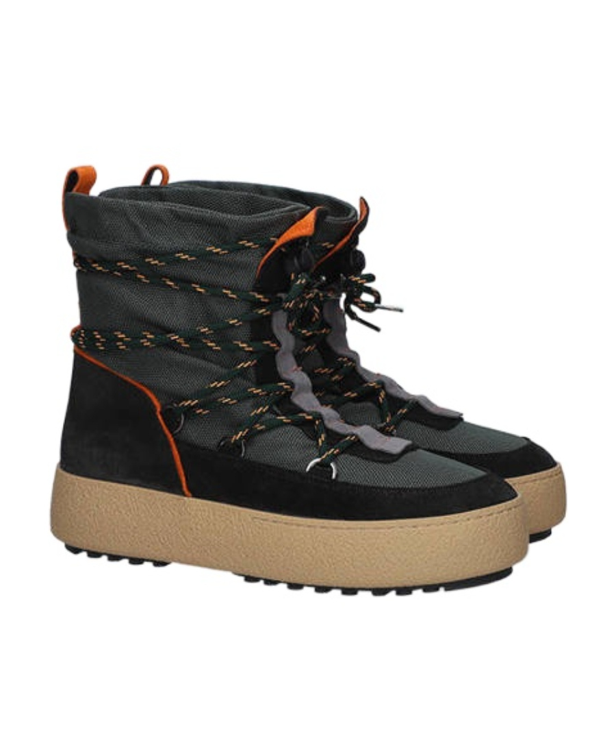 Moon Boot Mtrack Sport Khaki Boots In Black