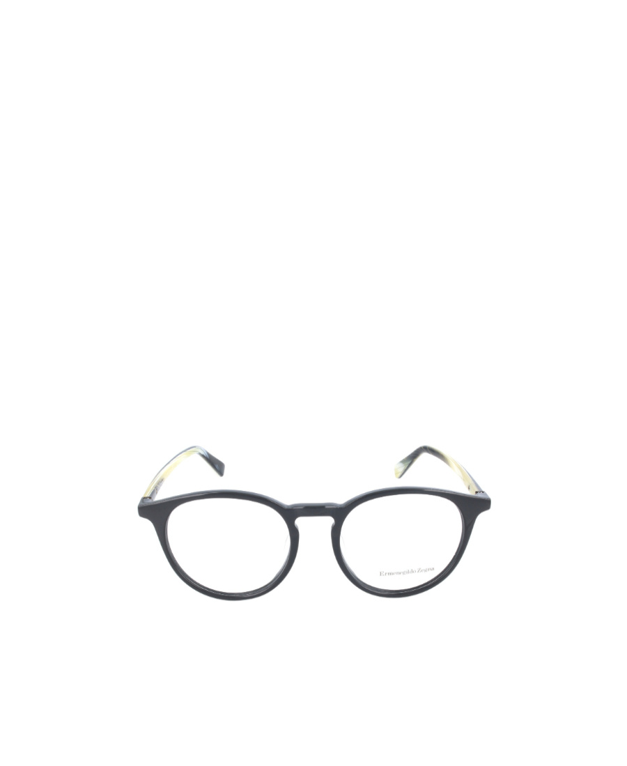 Zegna Colliding Color Thick Frame Flat Mirror In Gray