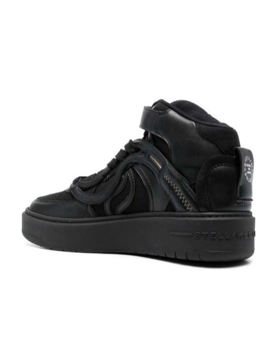 Stella Mccartney Logo Lace Up Casual Sports Shoes In Black