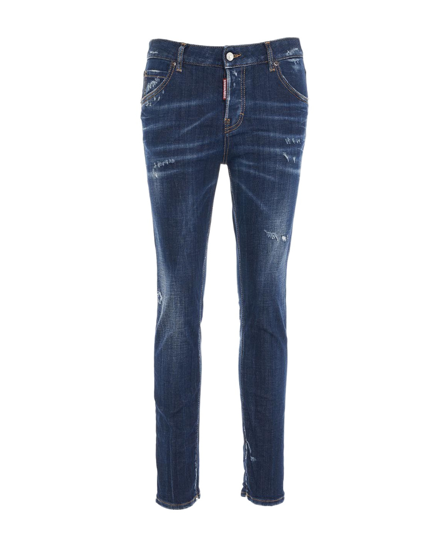 Dsquared2 Stretch Denim Jennifer Jeans In Blue