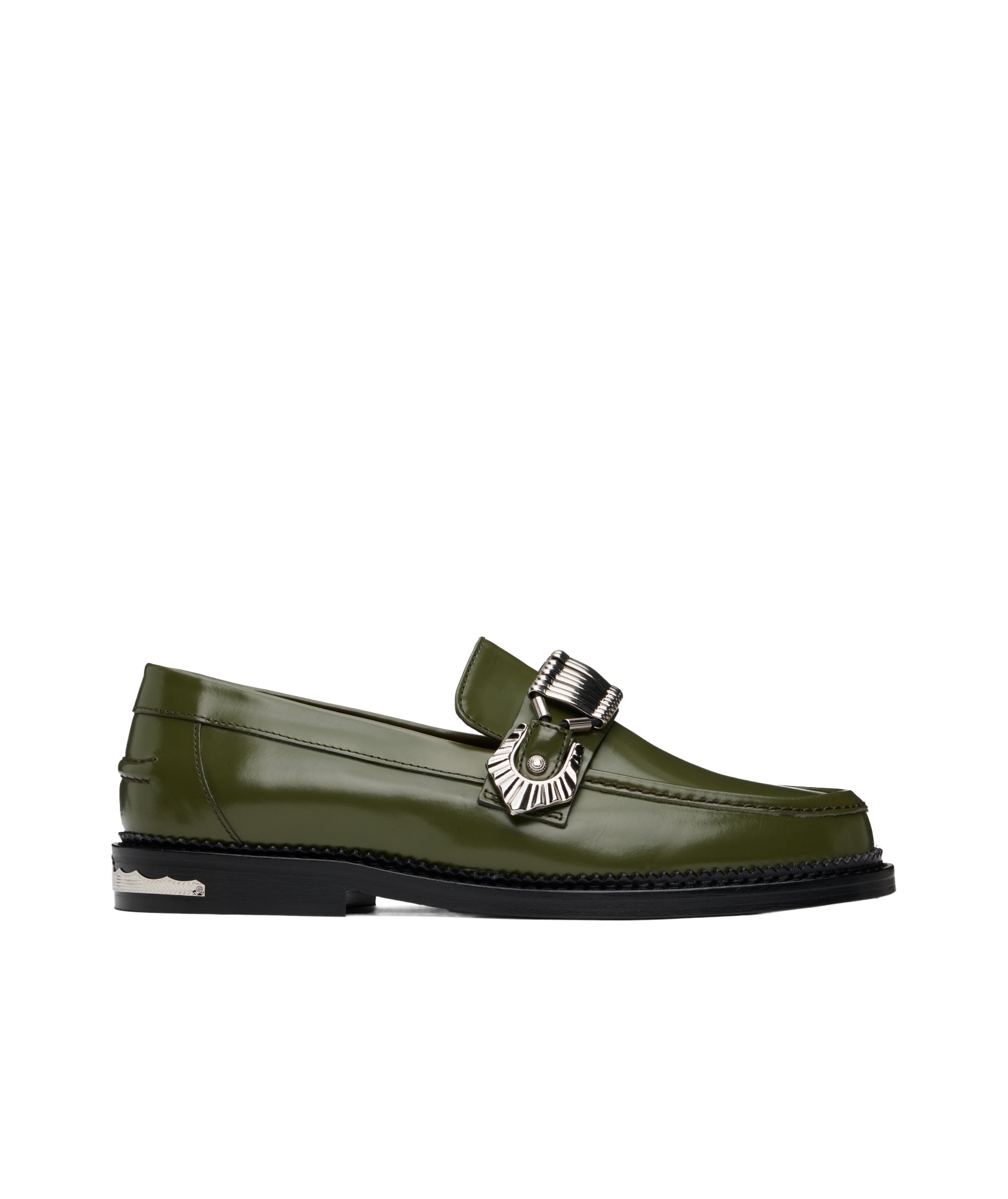 Toga Virilis Ssense Exclusive Green Polido Loafers In Green