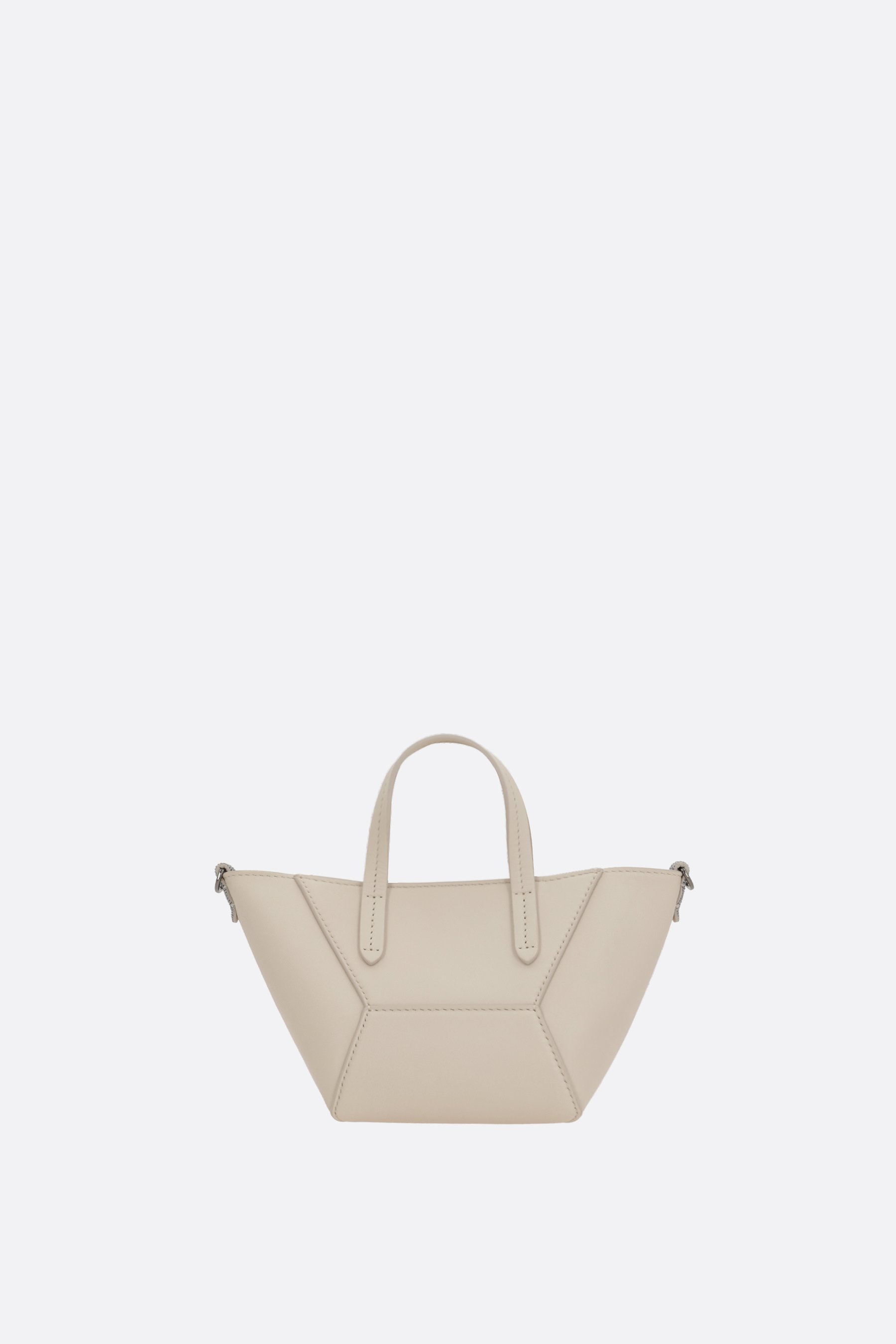 Brunello Cucinelli Logo Shoulder Bag In White