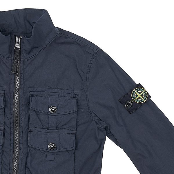 Stone Island Long Sleeved Jacket In Black