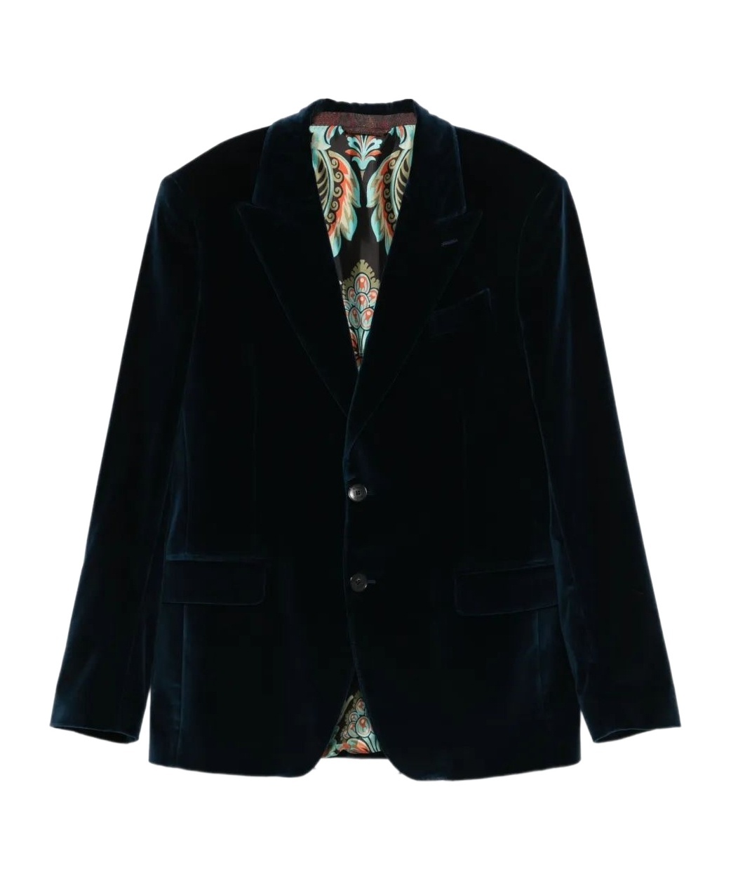 Etro Single-breasted Blazer In Black