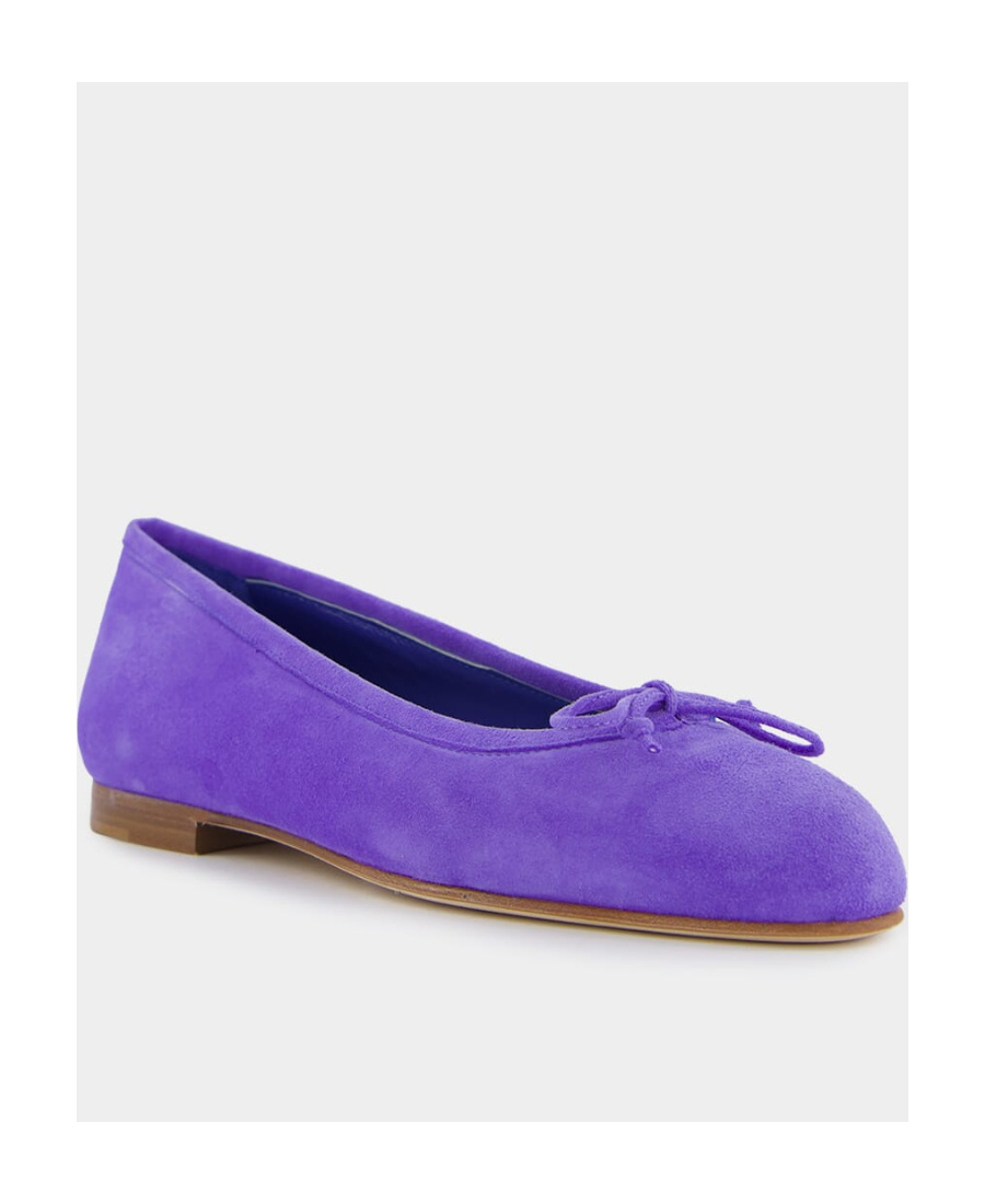 Manolo Blahnik Round-head Flat Shoes In Blue