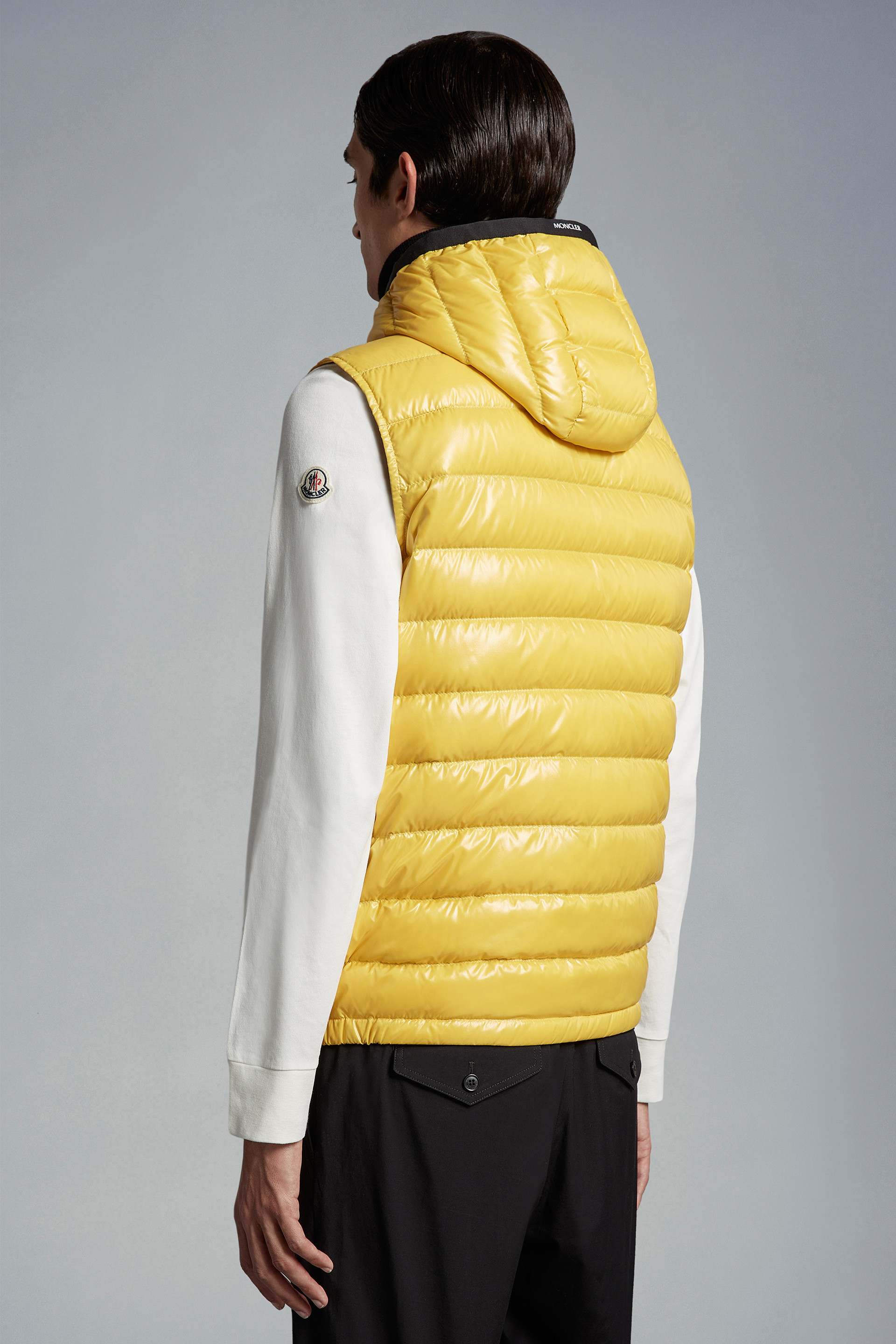 MONCLER CHEST LOGO-PATCH PADDED GILET 