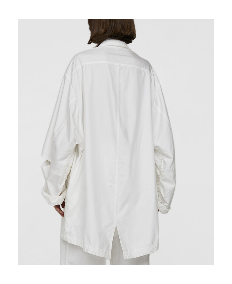 Stella Mccartney Large Profile Zipper Jacket In White