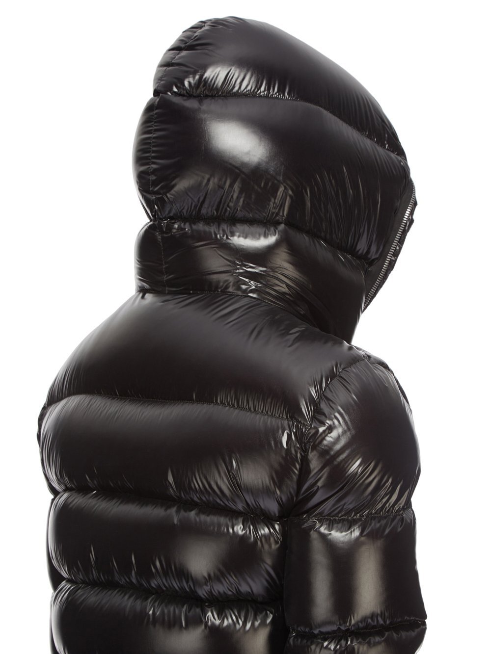 Rick Owens Hooded Down Puffer Jacket In Black