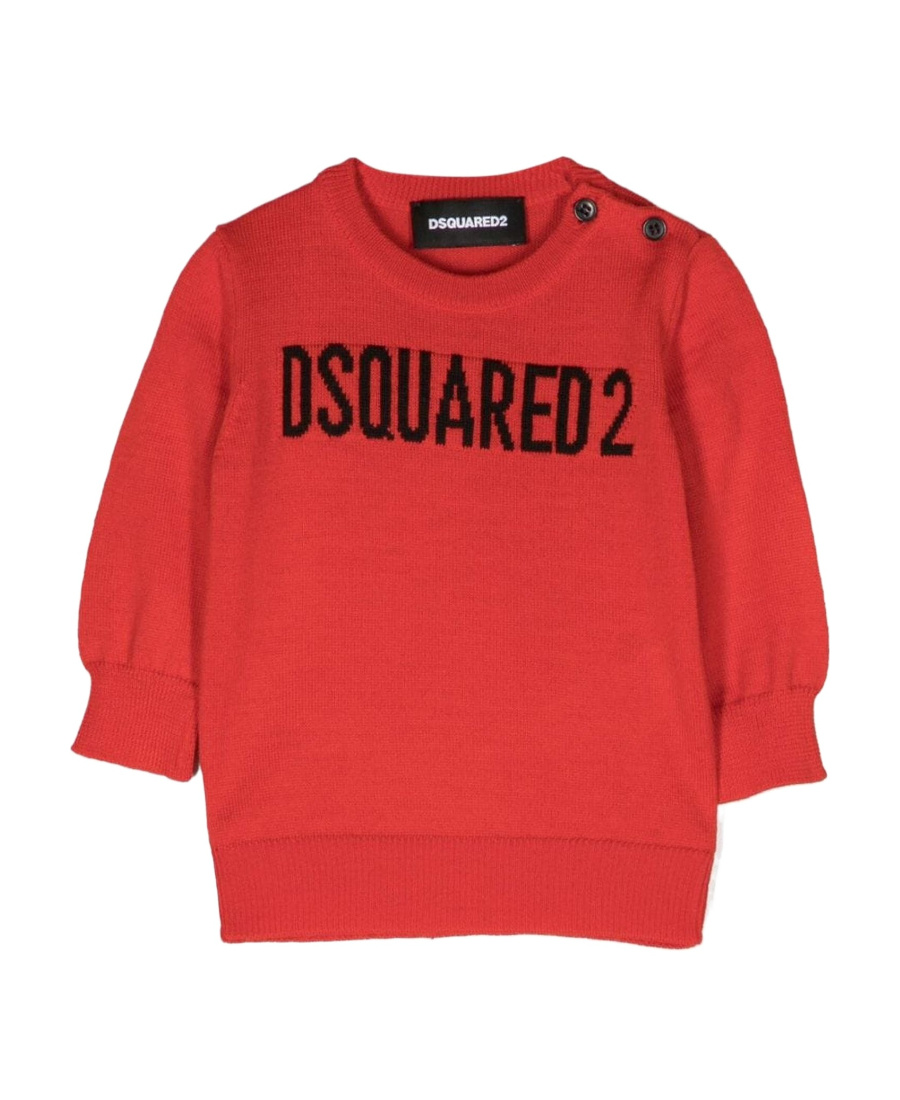 DSQUARED2 INTARSIA-KNIT LOGO JUMPER