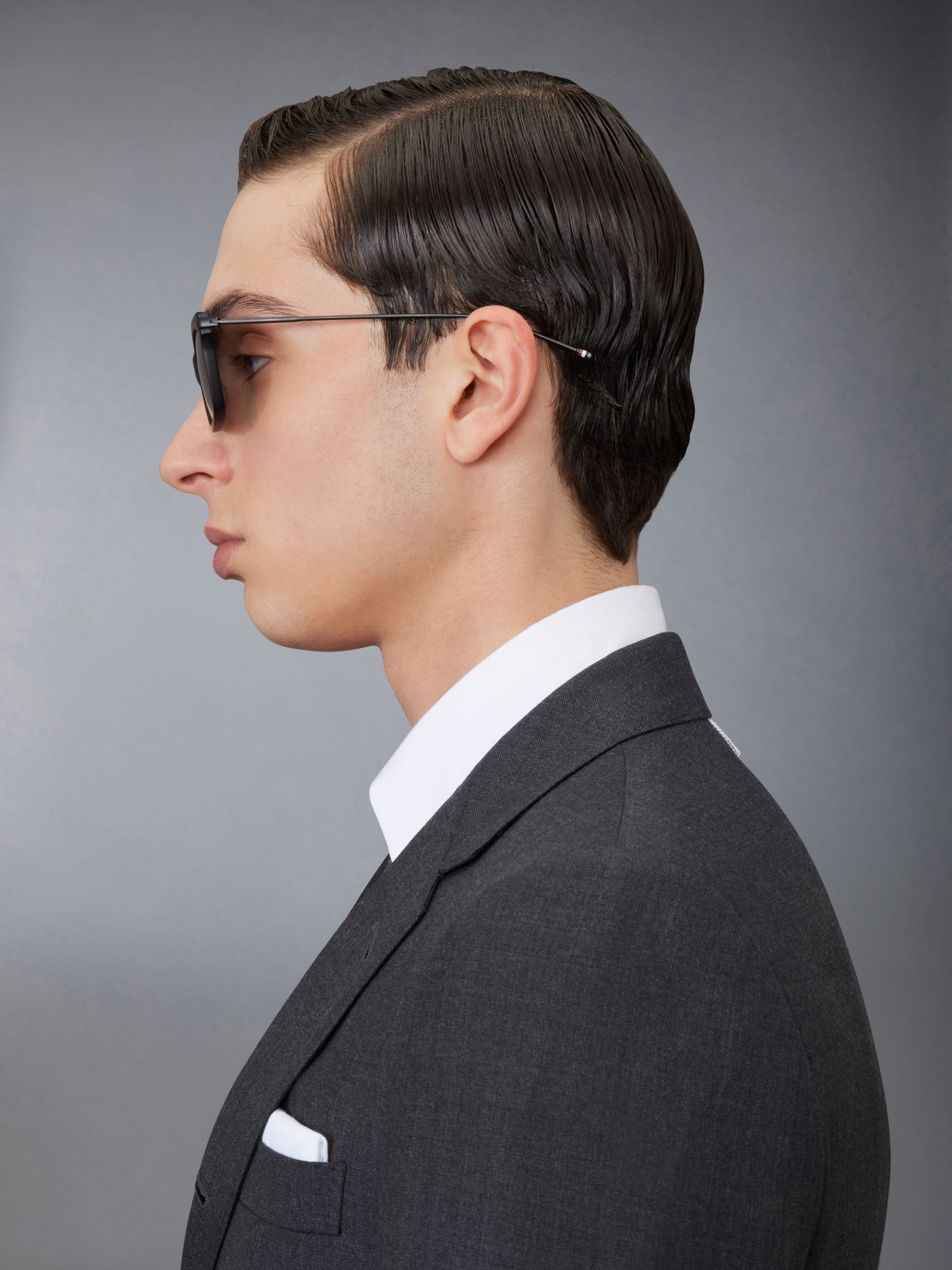 Thom Browne Eyewear Square Frame Glasses In Black