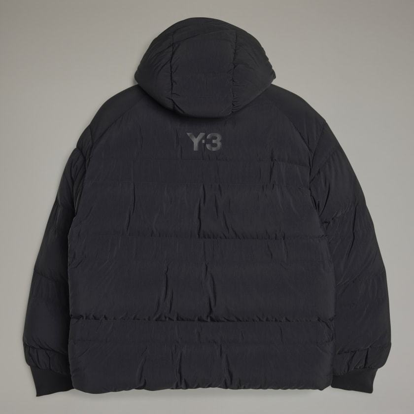Y-3 Logo-print Puffer Jacket In Black