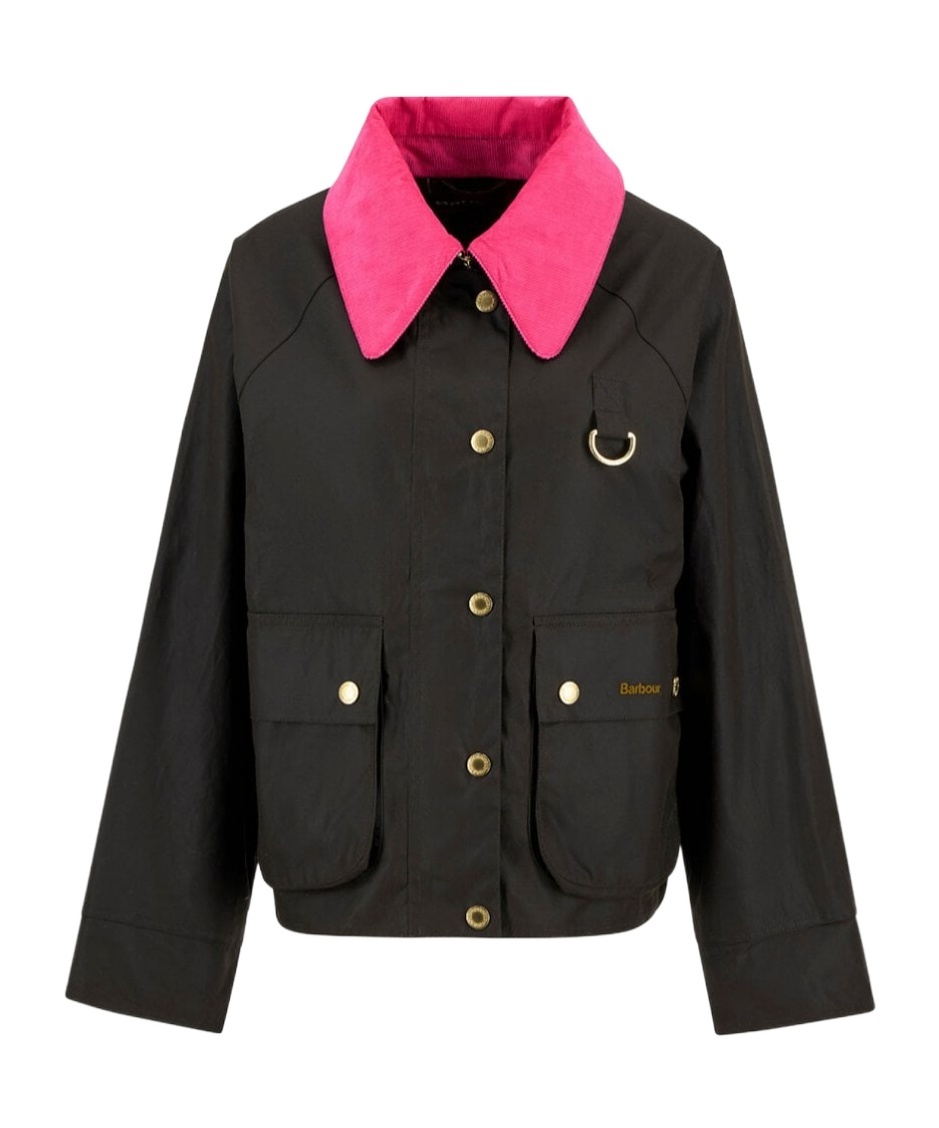 Barbour Icons Spey Waxed Cotton Jacket In Black