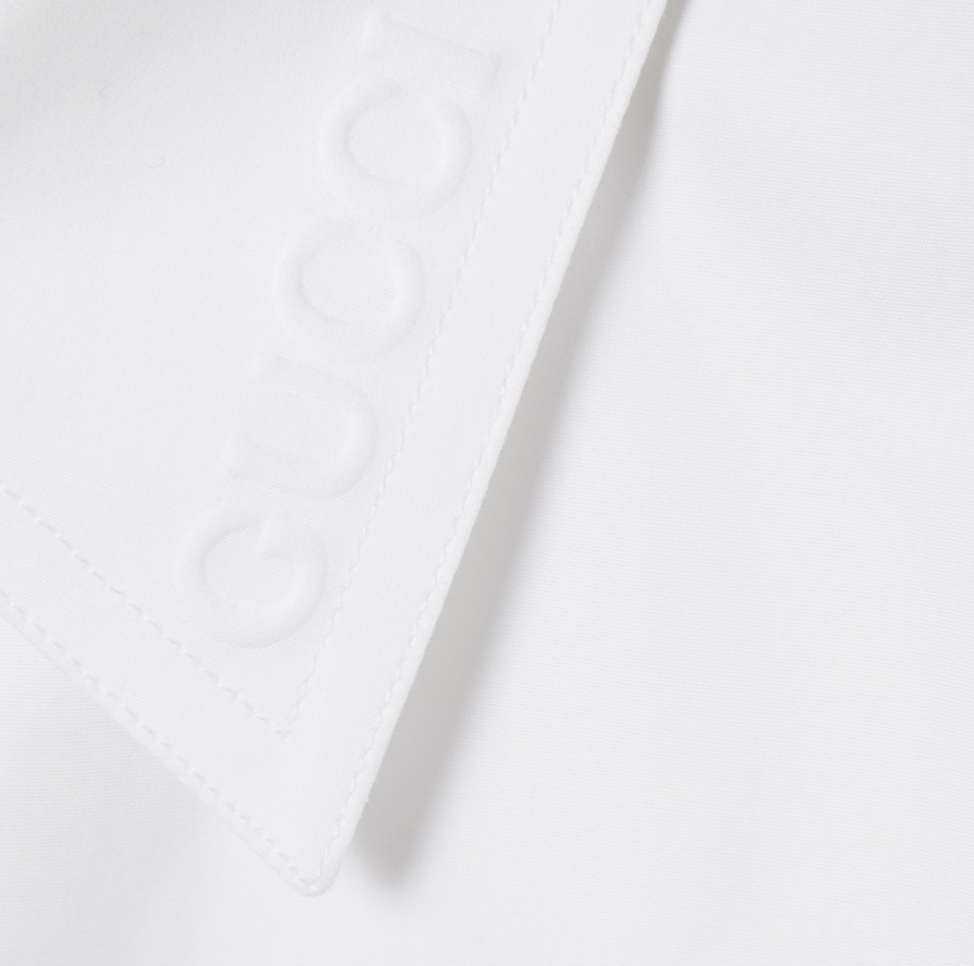 GUCCI EMBOSSED COTTON POPLIN SHIRT