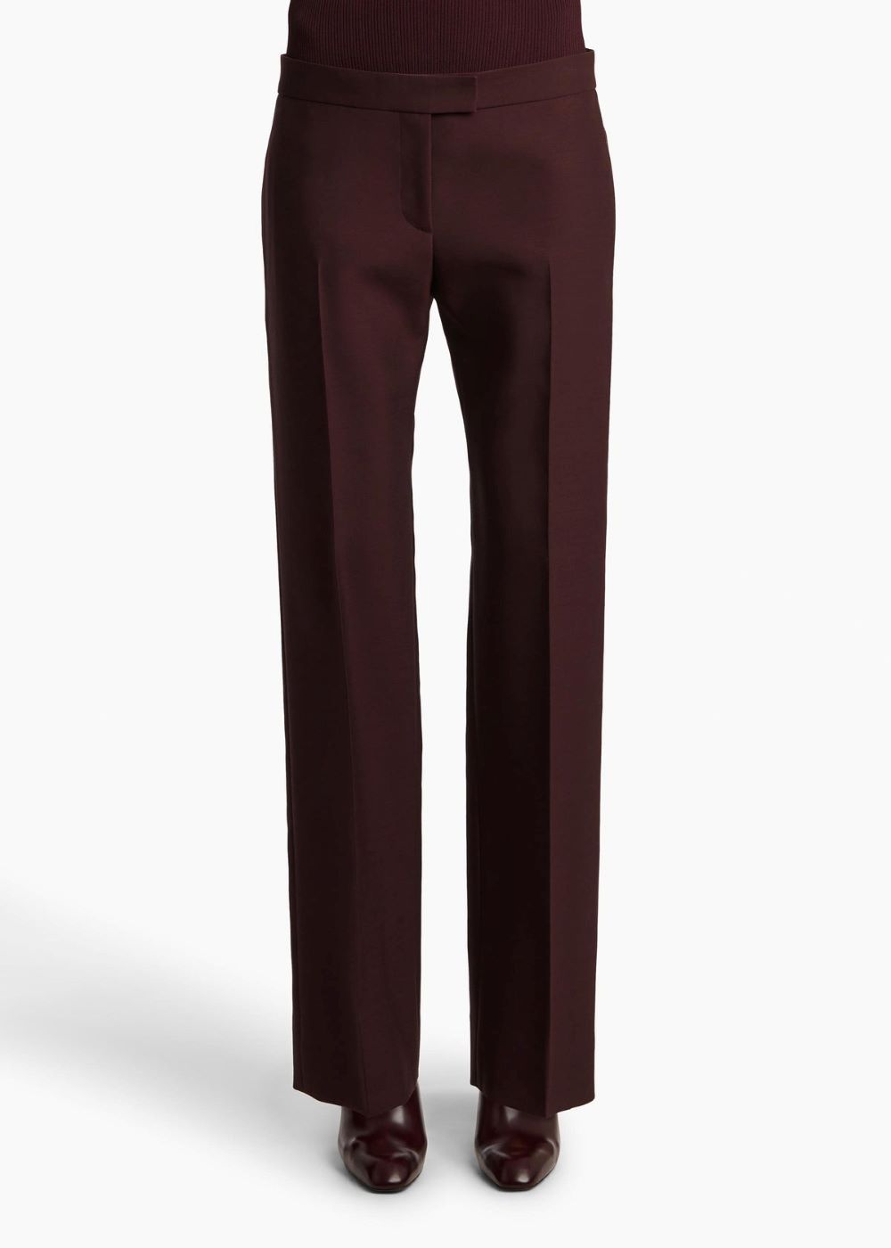 Khaite Callen Pleated-front Trousers In Black