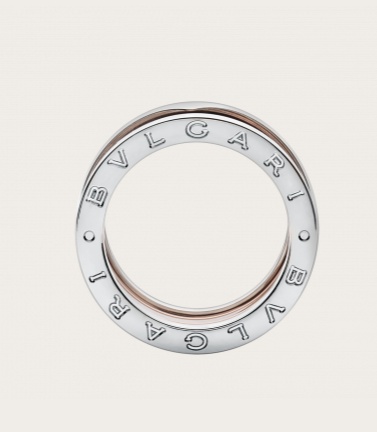 Bvlgari Logo Ring In Gold