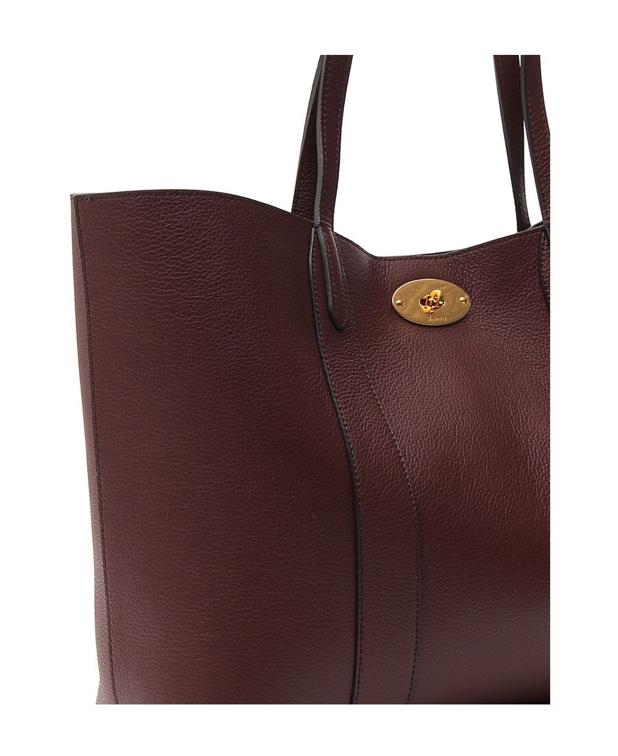 Mulberry Bayswater Bag In Micro Grained Leather In Red