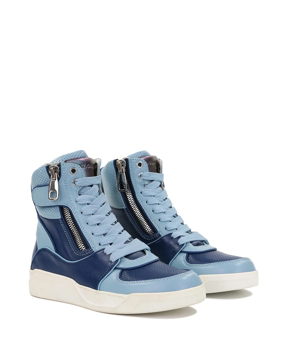 Dolce & Gabbana Logo High-top Leisure Sports Shoes In Blue