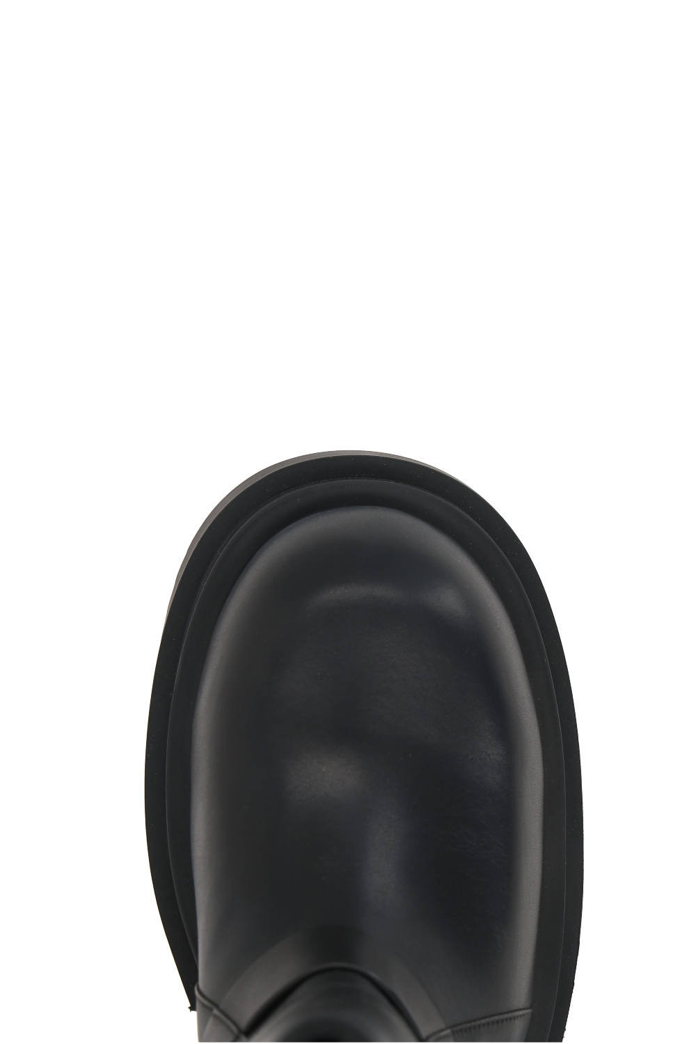 Rick Owens Block Heel Mid-calf Leather Boots In Black