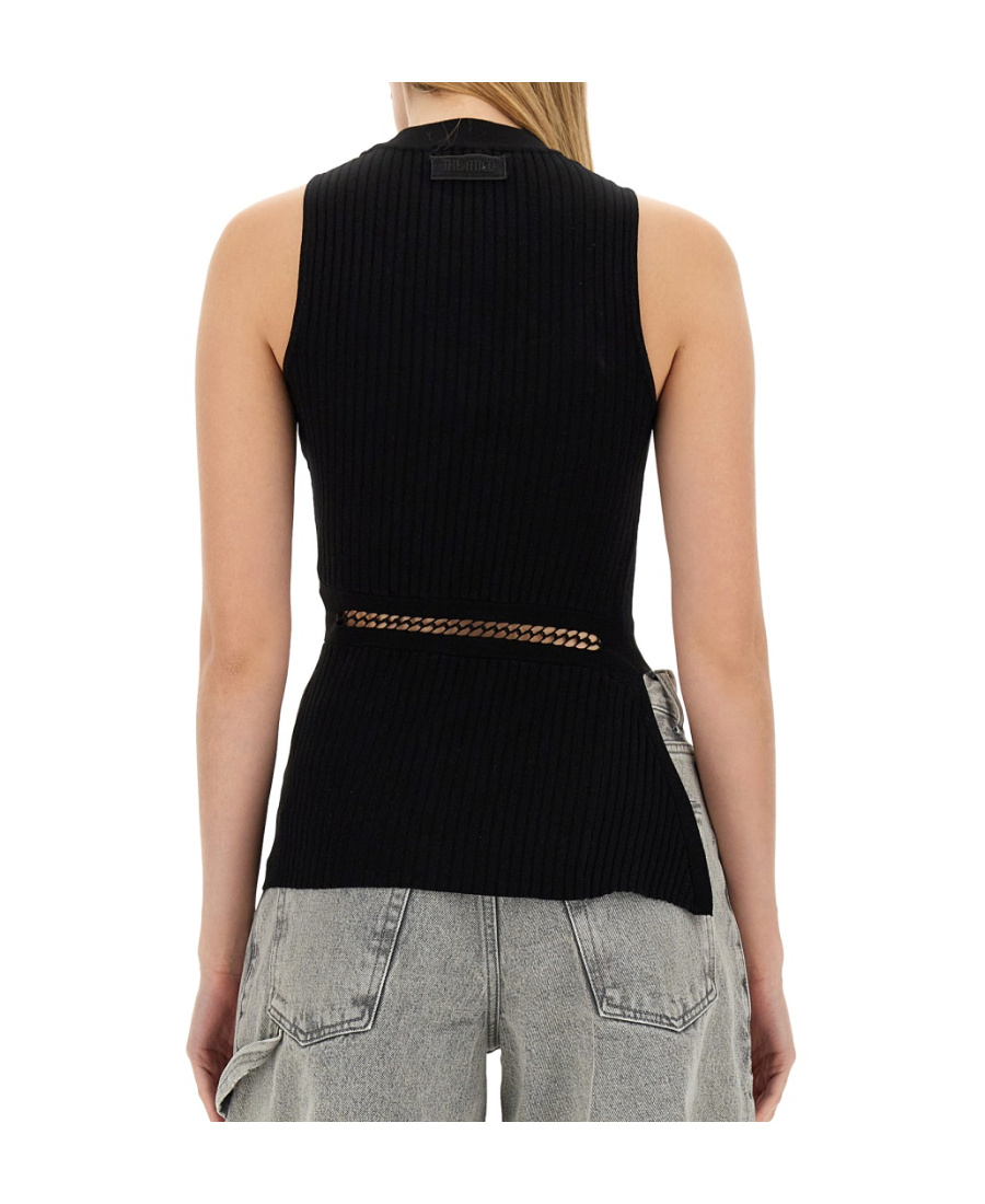 Attico Viscose Top In Black