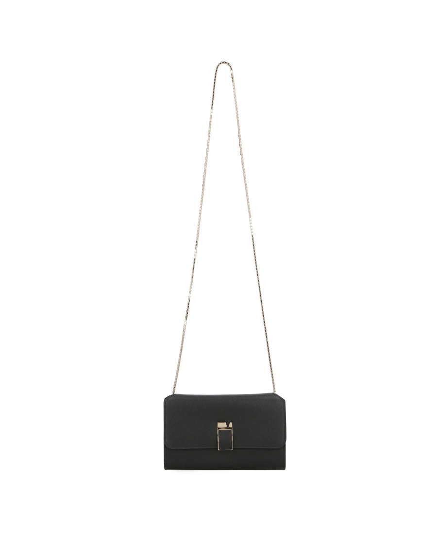 Valextra Nolo Chain-linked Wallet In Black