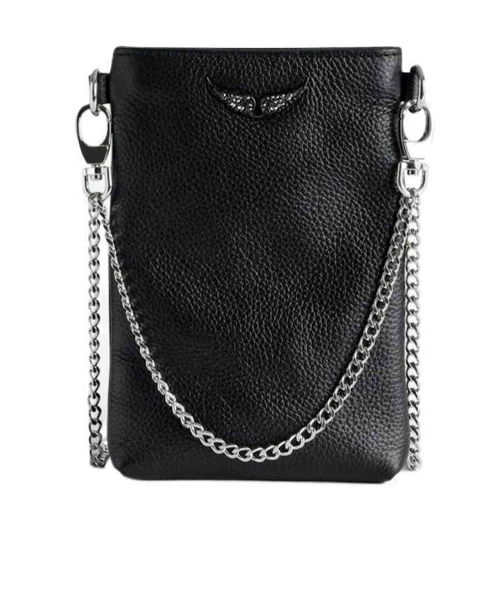 Zadig & Voltaire Rectangular Shoulder Bag In Black