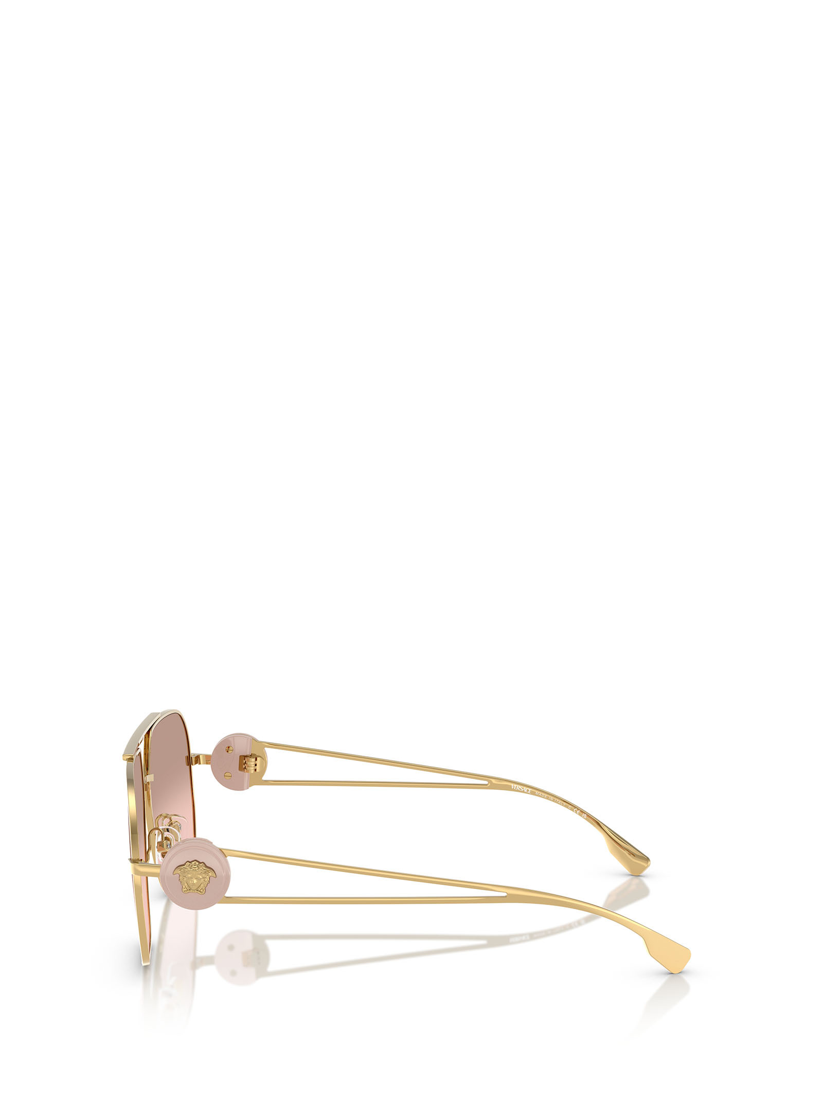Versace Geometric Frame Sunglasses In Pink