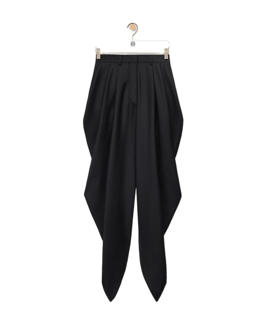 LOEWE DRAPED TROUSERS IN WOOL
