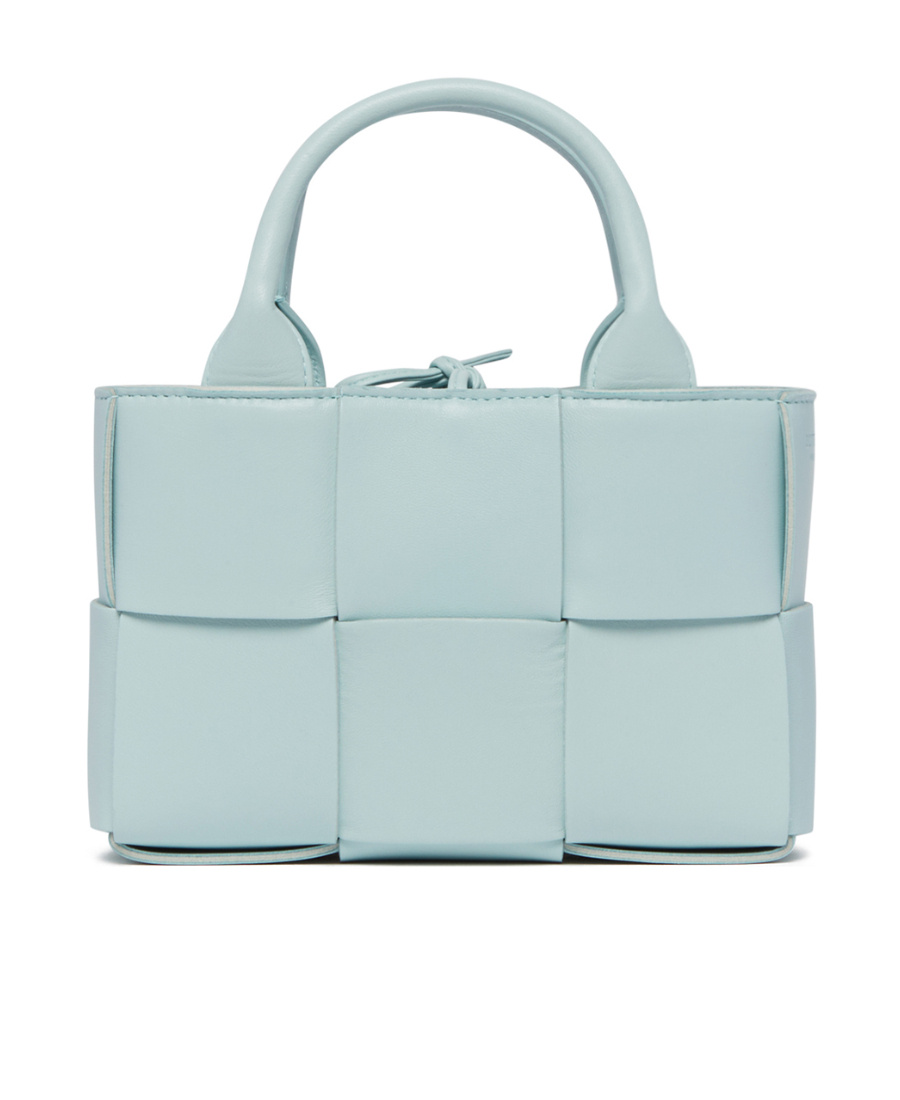 Bottega Veneta Candy Arco Leather Tote Bag In Green