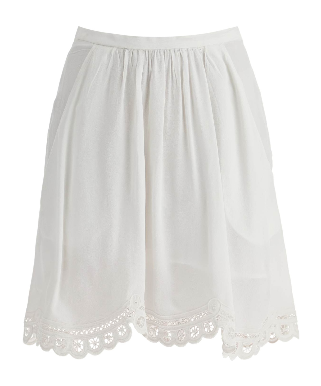 Isabel Marant Étoile Chic Francesca Mini Skirt In White
