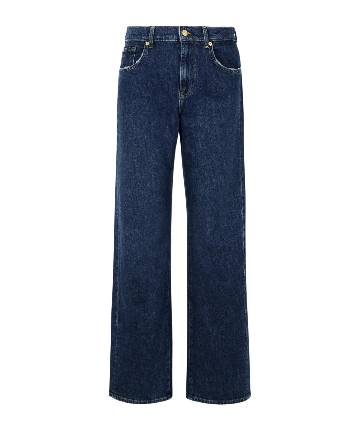7 For All Mankind Belt-loop Jeans In Blue