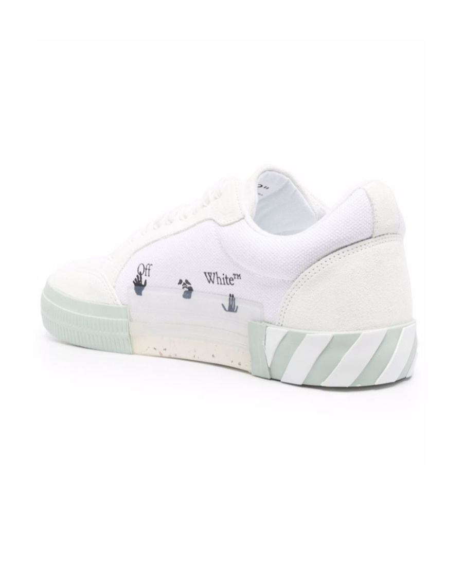 Off-white Low-top Vulcanized Sneakers In White