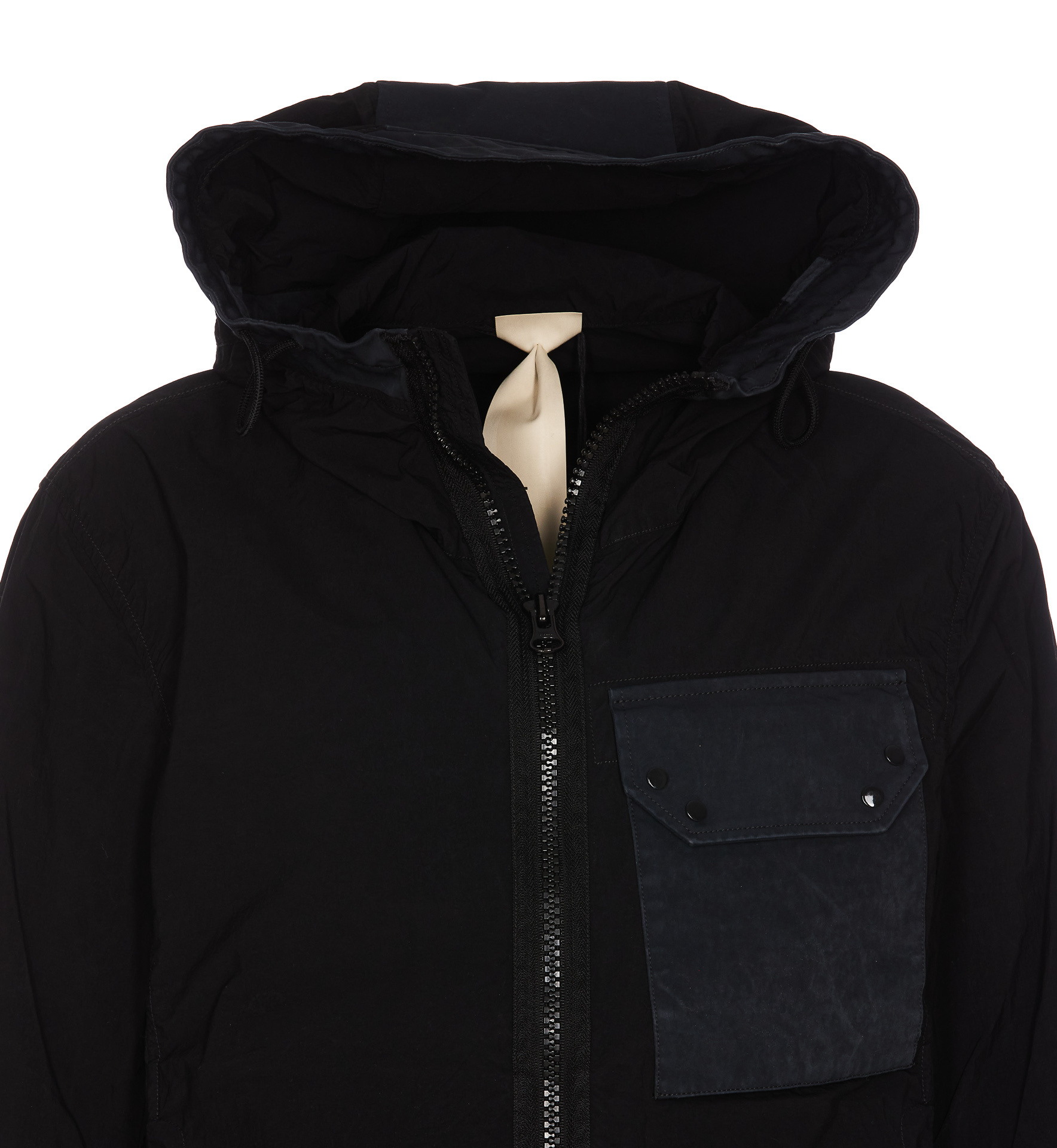 Ten C Long-sleeved Casual Jacket In Black