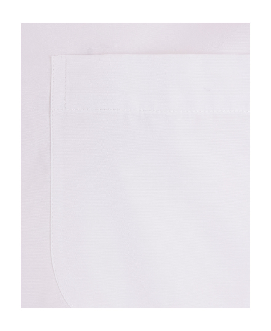 Thom Browne Box Pleat Cotton Shirt In White