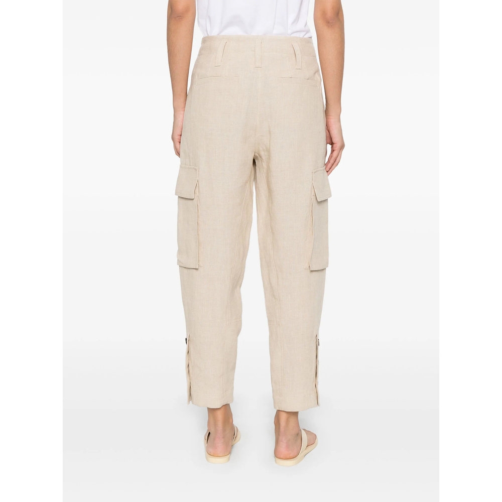 Brunello Cucinelli Belt-loop Casual Pants In Nude
