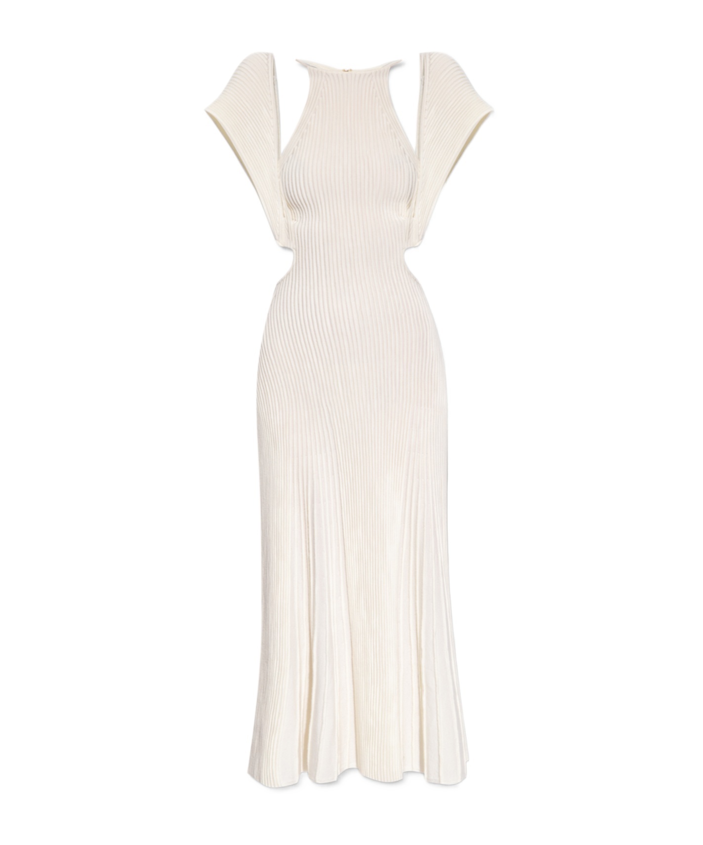 Shop Chloé Rib Dress In White