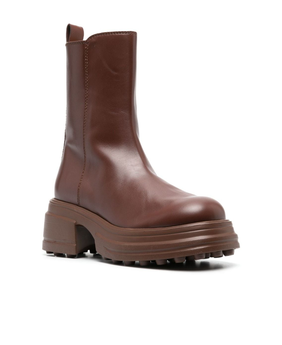 Tod's Zip-up Leather Boots In Brown