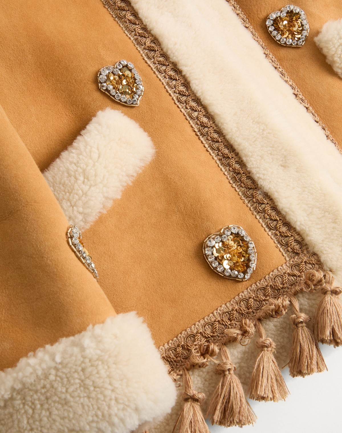 Valentino Embroidered Leather Jacket In Brown