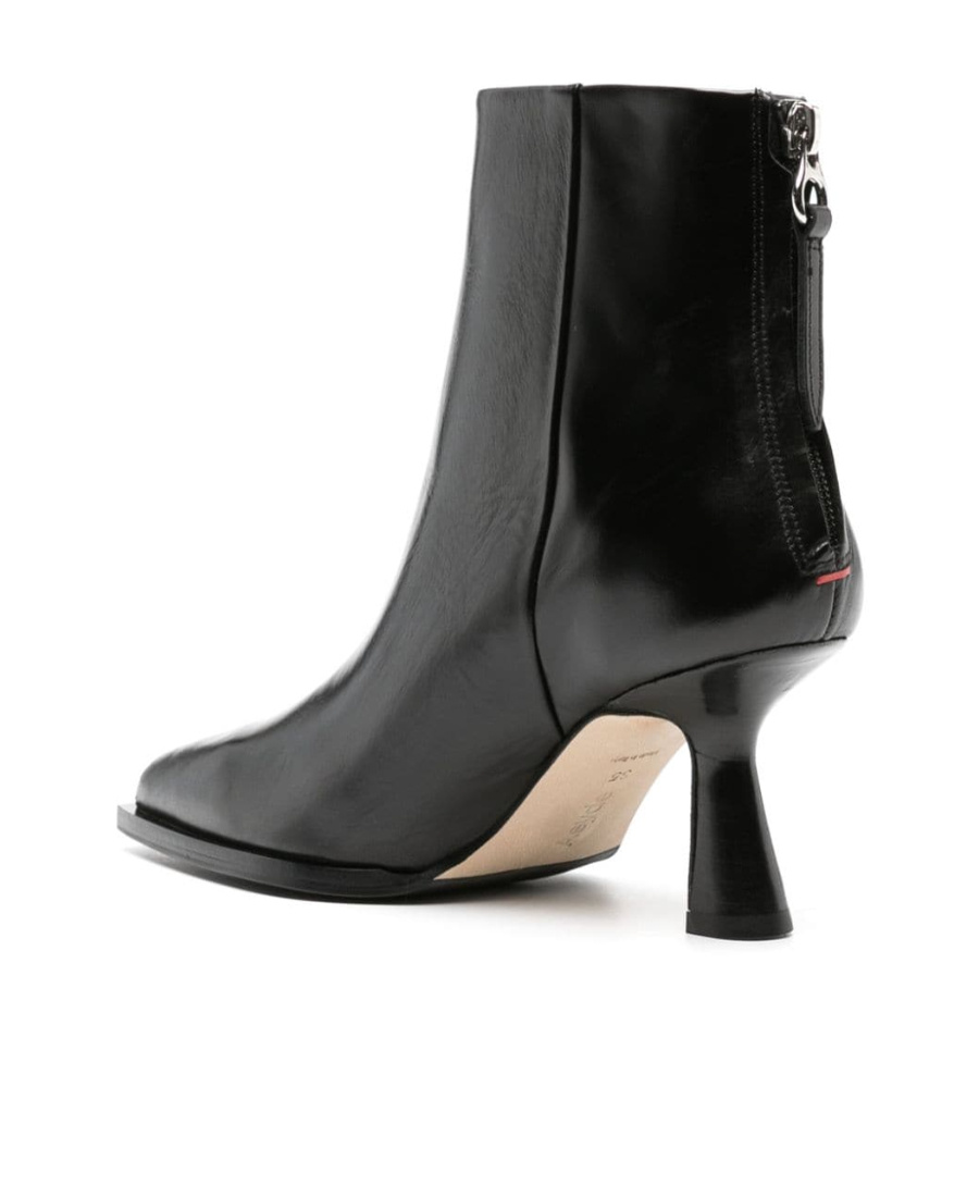 Aeyde Elina 55 Leather Ankle Boots In Black
