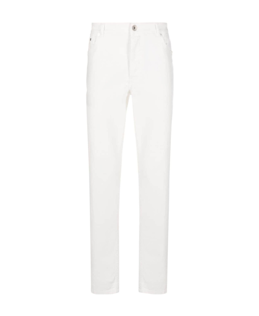 BRUNELLO CUCINELLI BRUNELLO CUCINELLI LOGO PATCH STRAIGHT-LEG JEANS