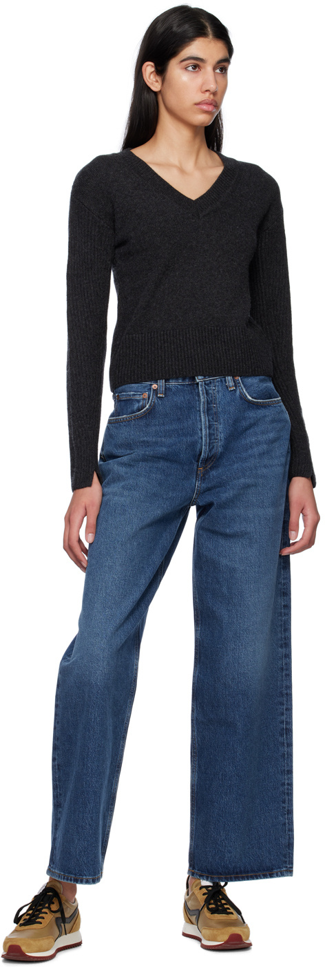 Rag & Bone Long-sleeved Sweater In Black