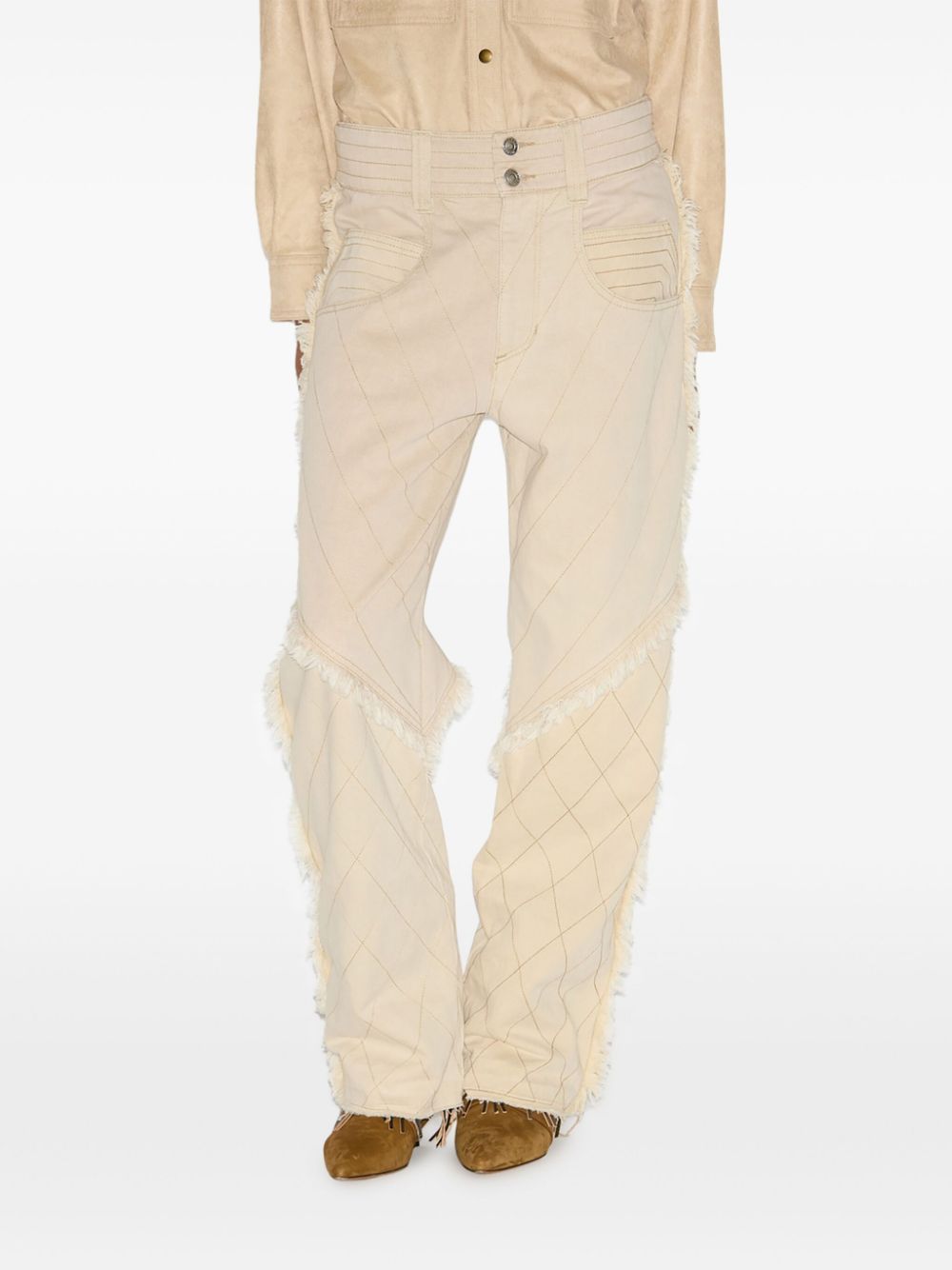 Shop Isabel Marant Shanila Pants In Nude