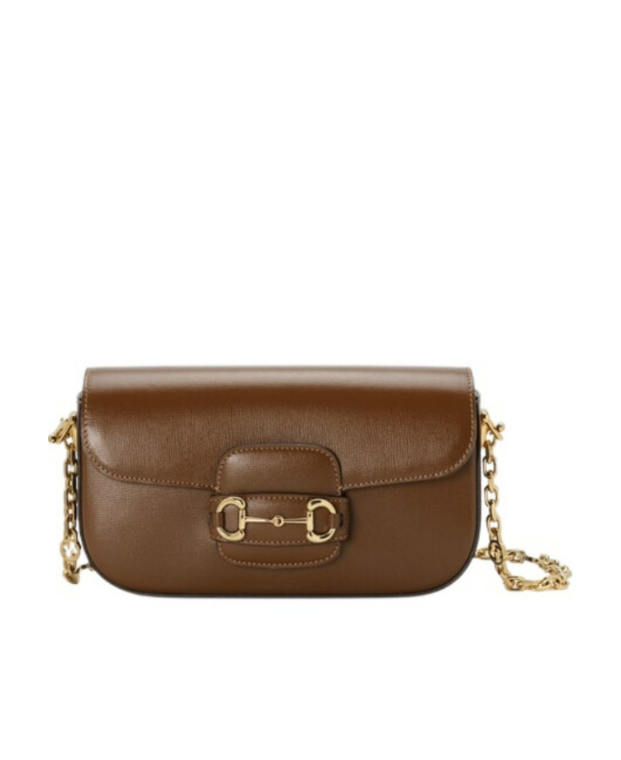 Gucci Horsebit 1955 Small Shoulder Bag In Brown
